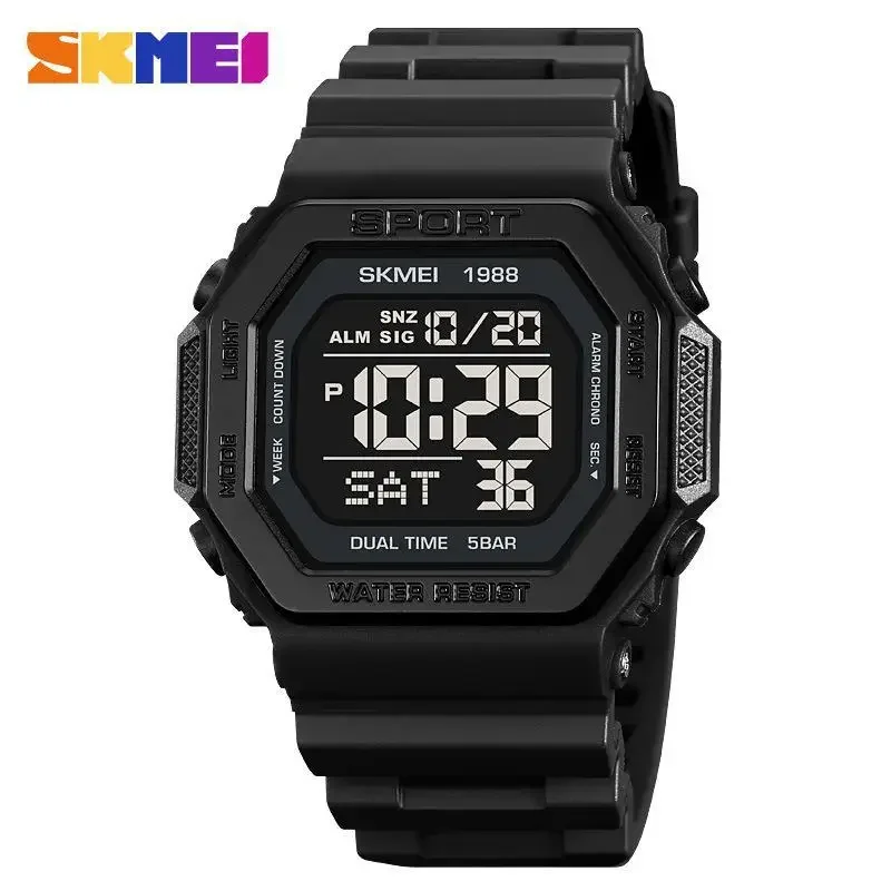 Digital Timer Countdown - Skmei 1988, relógio militar masculino com