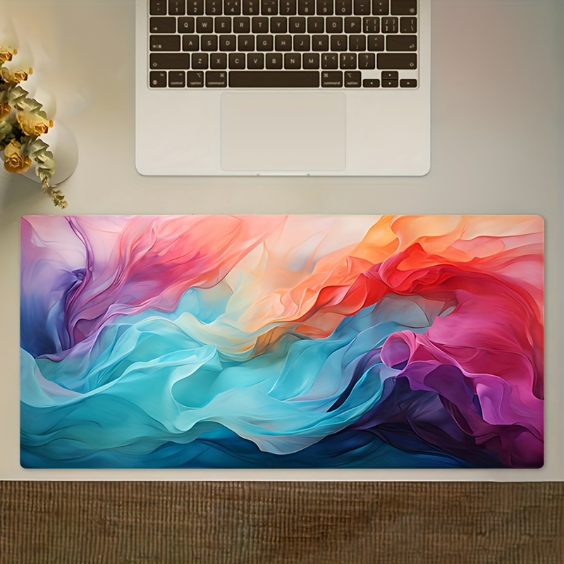 Office Tech Desk - Mouse Pad Grande Abstrato Colorido, Tapete