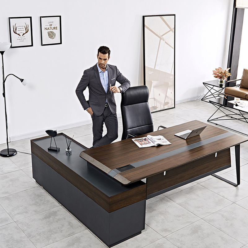 Office Tech Desk - Mesa de escritório de madeira de