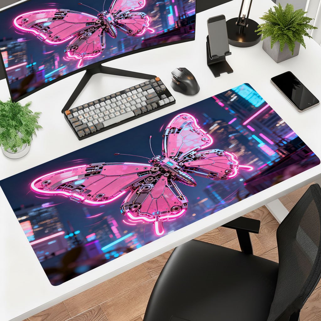 Office Tech Desk - Mouse Pad de Arte em Ferro