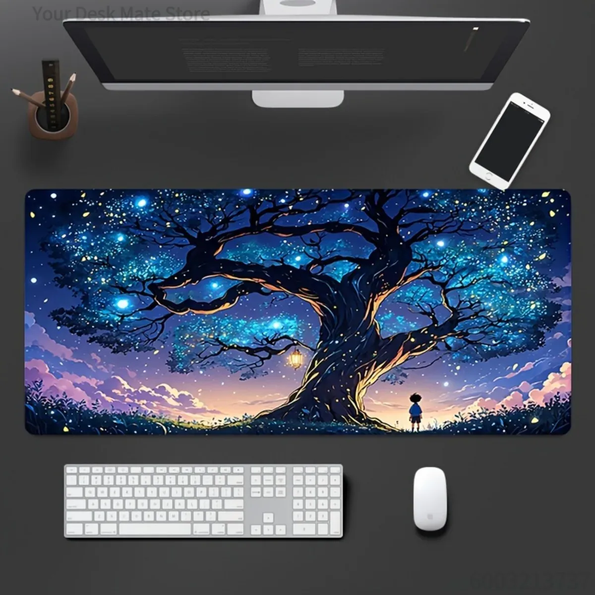 Office Tech Desk - Tapete de Mesa para Jogos em
