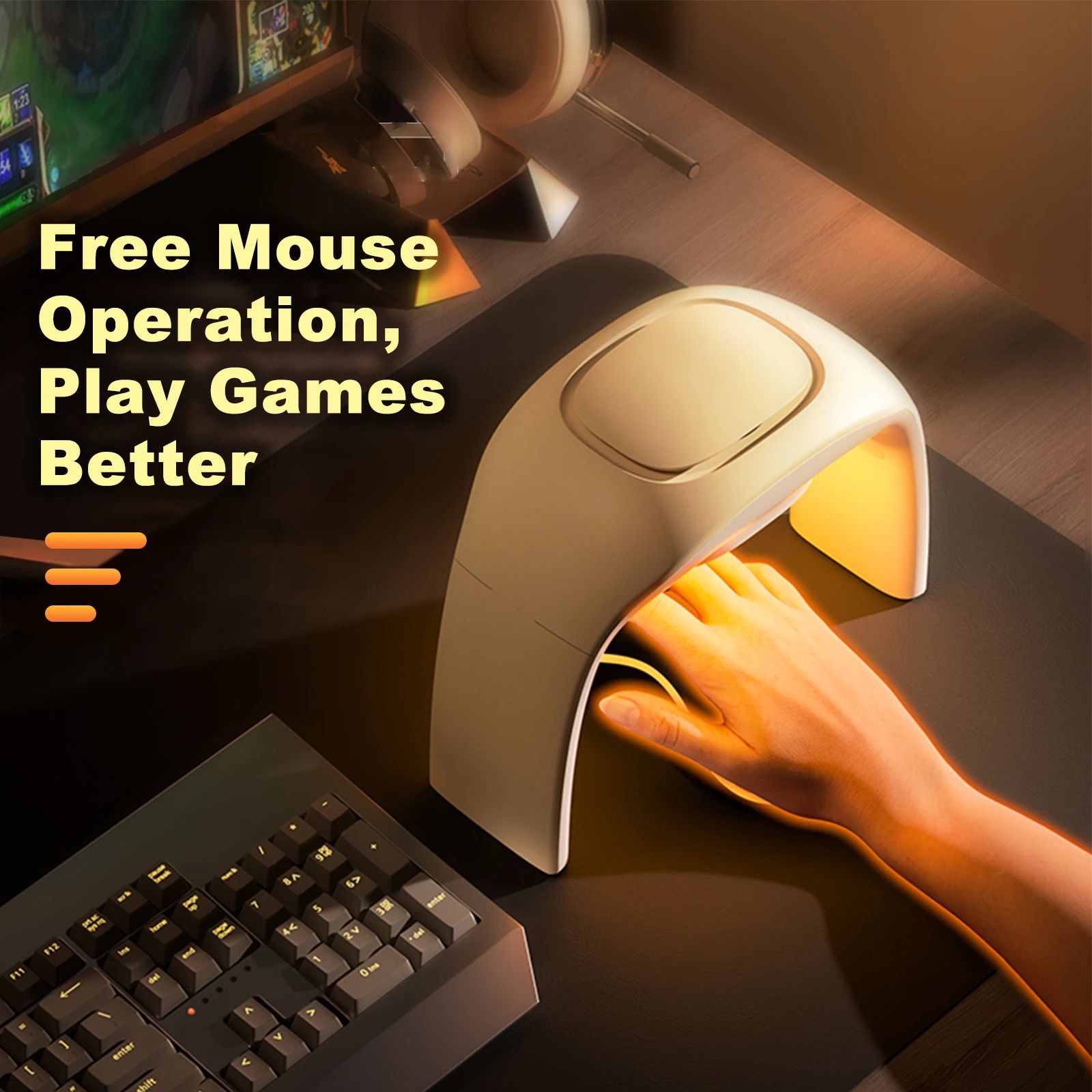 Eary portátil inverno mouse mã - Office Tech Desk avaliação e preço