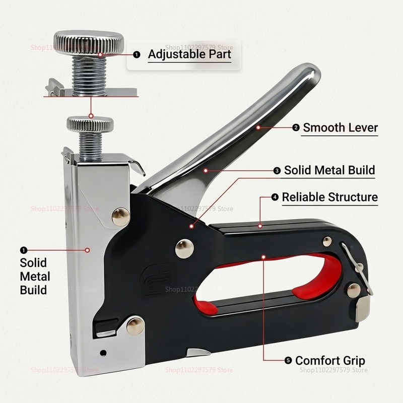 Kit de Grampeador e Pregador 3 - Electric Stapler Heavy avaliação e preço