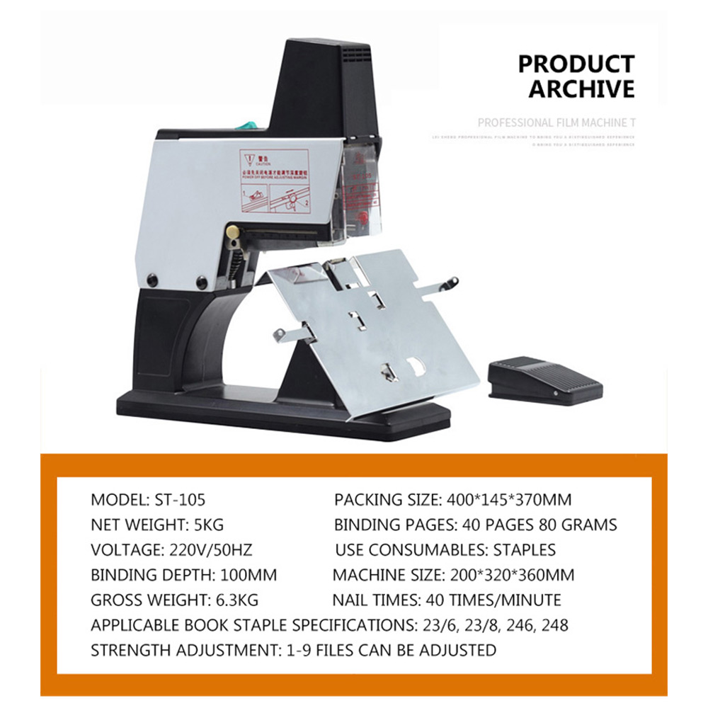 Máquina de Encadernação Elétri - Electric Stapler Heavy avaliação e preço