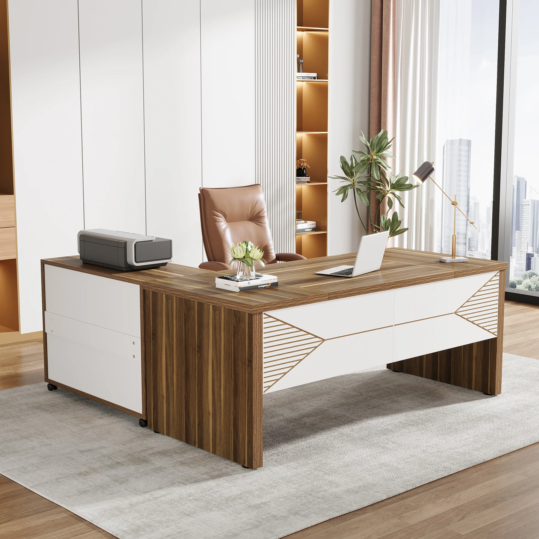 Tribesigns Mesa executiva mode - Office Tech Desk avaliação e preço